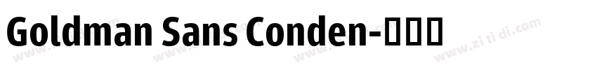 Goldman Sans Conden字体转换